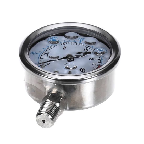 Picture of Antunes 7002617 Gauge 300 Psi 2.5""Gf Btmmnt Ss