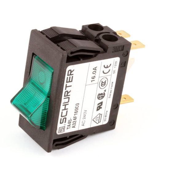 Picture of APW Wyott 2E-1300220 Switch, Rocker Dpst Green 16 A