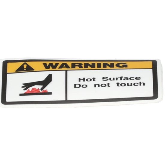 Picture of APW Wyott 2M-43813103 Label Warning Hot Surface (En