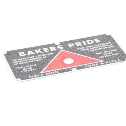 Picture of Bakers Pride AS-U1224A Plate; Push/pull [Bi-lingual][