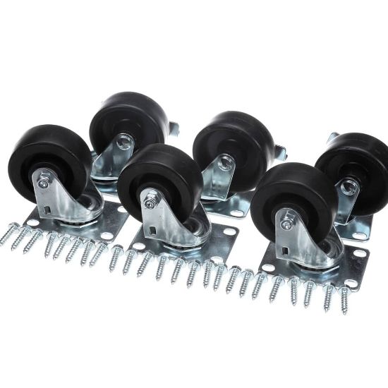 Picture of Beverage Air 00C31S074A Caster Kit - 3"" Plate 6 Cstrs(3 Lck3 N