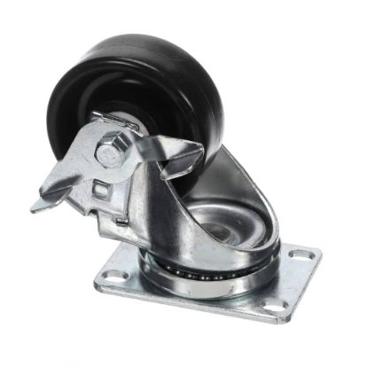 Picture of Beverage Air 411-043D Caster-3"" Plate, Swivel, W/brake