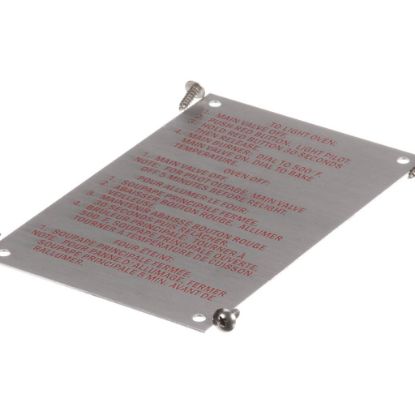 Picture of Blodgett 20326 Instruction Plate