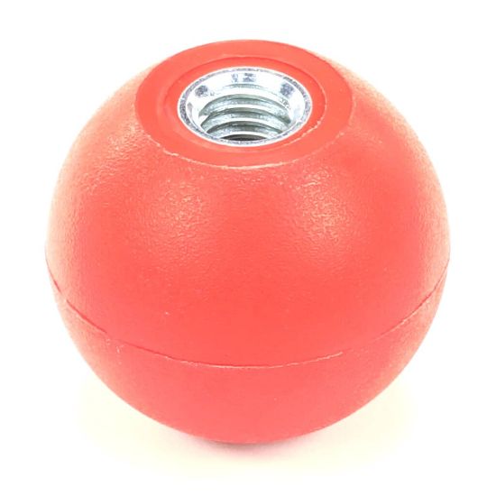 Picture of BKI K0203 Knob, Red, Spherical, 1.88 Dia., .500-13