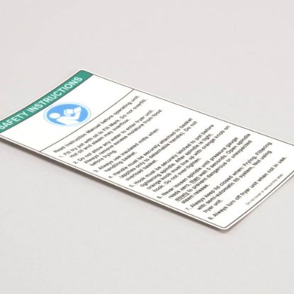 Picture of BKI N0345 Decal, Hook Lid Instructions