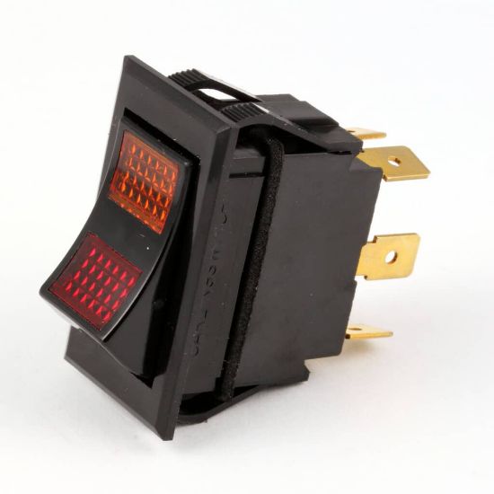 Picture of BKI S0104 Switch, Rkr Dpdt 15A 250V Lamp