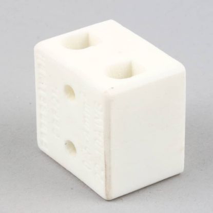 Picture of BKI TB0059 Terminal Block, 2 Pole Ceramic