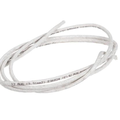 Picture of BKI W0025 Wire, #12 White Hi Temp Resis