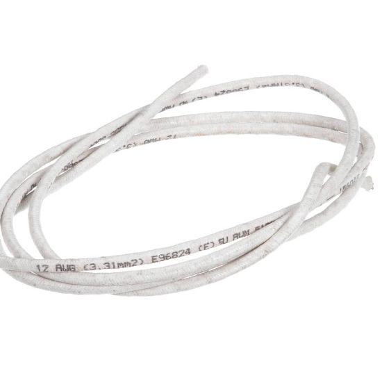 Picture of BKI W0025 Wire, #12 White Hi Temp Resis