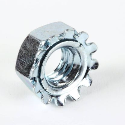 Picture of BKI WSH248 Washered Locknut, 1/4-20 Zinc