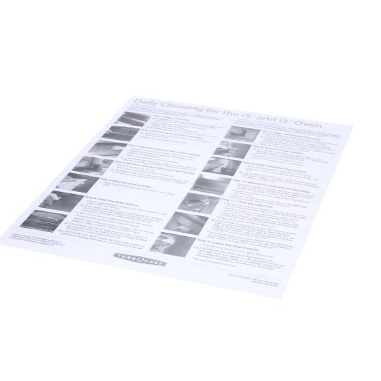 Picture of Turbochef DOC-1051 Poster Daily Cleaning I5 Or