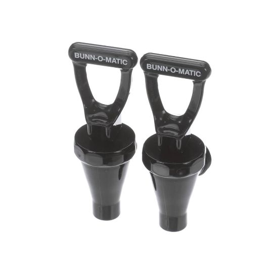Picture of Bunn 3260.1 Faucet Assembly, Plastic Blk 2Pk