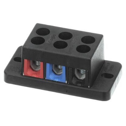Picture of Bunn 7038.0001 Terminal Block, 3 Pole Red/blue/black
