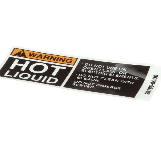 Picture of Bunn 26186 Decal, Warning-hot Liquid