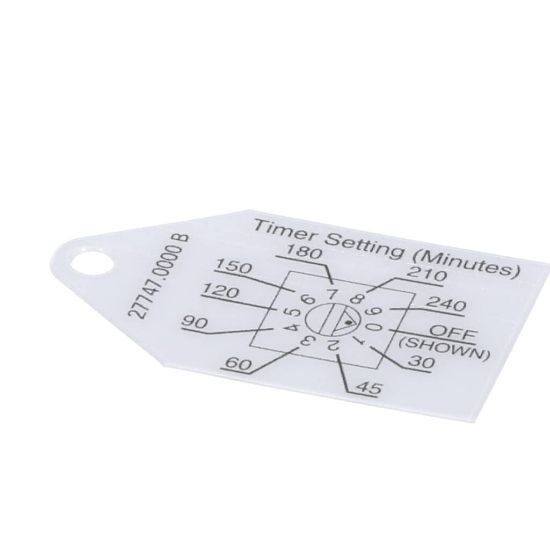 Picture of Bunn 27747 Tag, Timer Setting