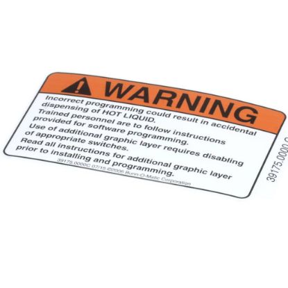 Picture of Bunn 39175 Decal, Warning Overlay Graphic