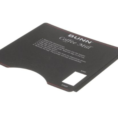 Picture of Bunn 39957 Decal, Bunn - Coffee Grinding Instructions