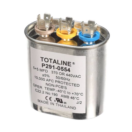 Picture of Carrier P291-0554 5/5Mfd 440V Oval Run Capacitor