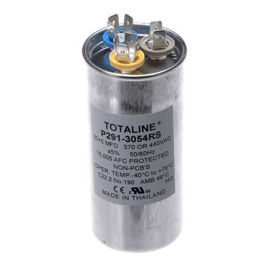 Picture of Carrier P291-3054RS Run Cap Rnds 440V 30/5 Mfd