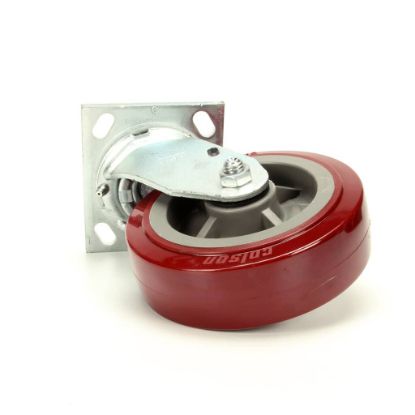 Picture of Carter-Hoffmann 18301-6214 6"" Swivel Red Poly -Cw-