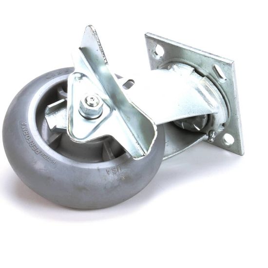 Picture of Carter-Hoffmann 18301-6435 6"" Grey Swivel W/brk Rubb