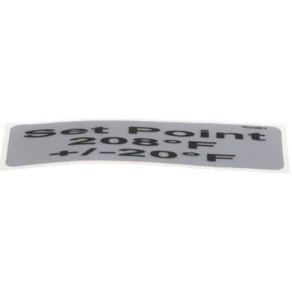 Picture of Carter-Hoffmann 18312-0555 Decal, 208 +/-15 Deg F