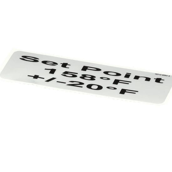 Picture of Carter-Hoffmann 18312-0554 Decal, 158 +/-15 Deg F