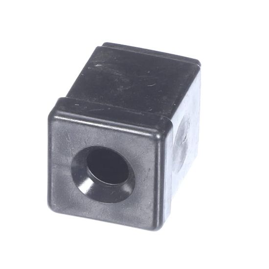 Picture of Carter-Hoffmann 18617-0055 1"" Sq Blk End Cap W/ Hole