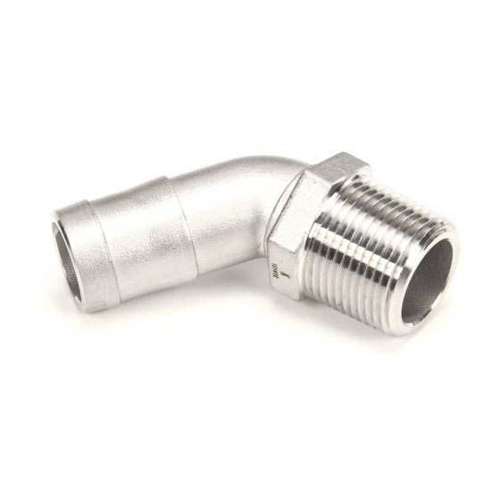 Picture of CMA Dish Machines 4604 35Deg Elbow Mip X Barb Ss