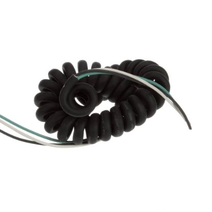 Picture of Cres Cor 834006 Cord-coil 18/3, 16"", Black