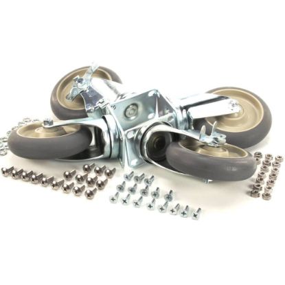 Picture of Cres Cor 5518BK Caster Kit-, 5"" Dia. Plate, Advantage