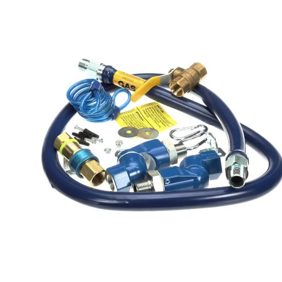 Picture of Dormont 1650KIT2S60 1/2 Dia., 60 Blue Hose, Snapfast, 2 Swiv