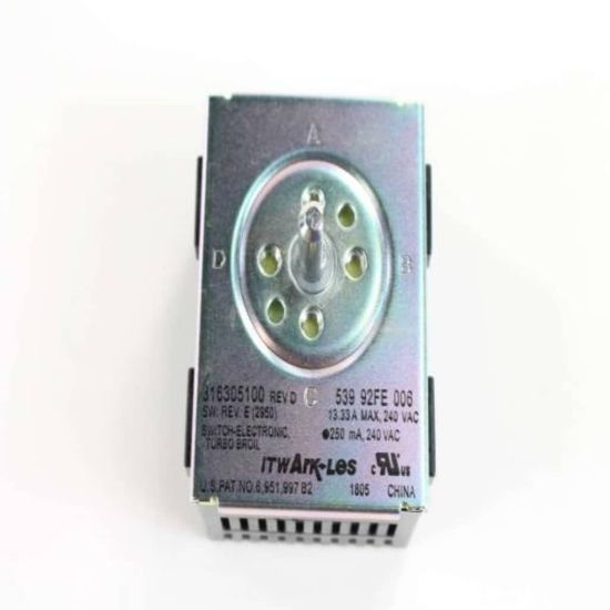 Picture of Electrolux 316305100 Switch,infinite,turbo Flex