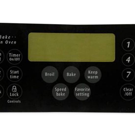 Picture of Electrolux 316419704 Overlay,clock,black,w/mini Ove