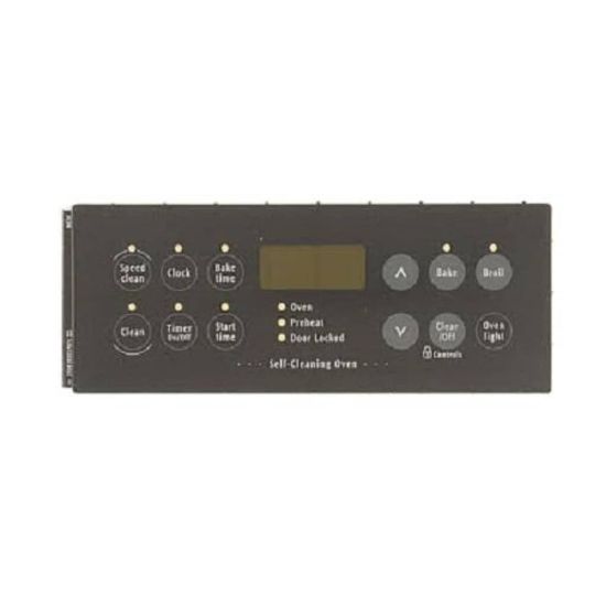 Picture of Electrolux 316419303 Overlay,clock,black,es340