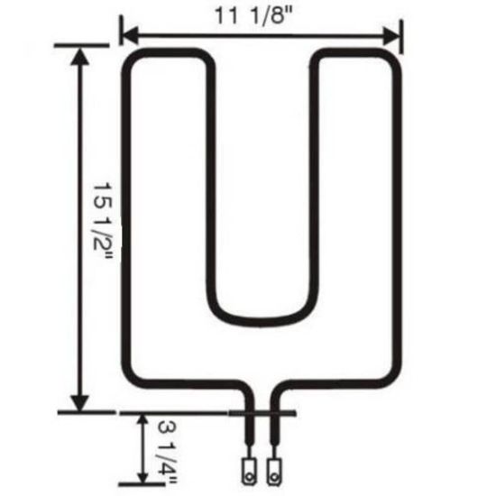 Picture of Electrolux 5303051140 Element,broil,2950 W