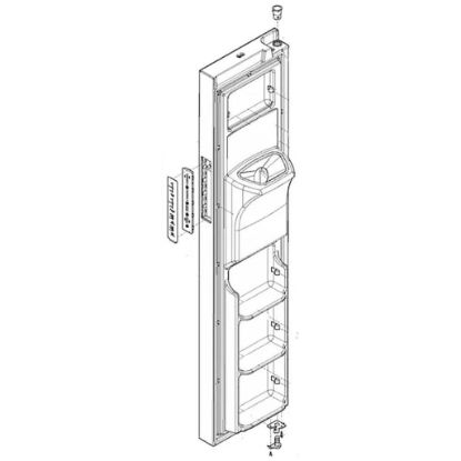 Picture of Electrolux 5304525969 Door Assembly,freezer,stainles