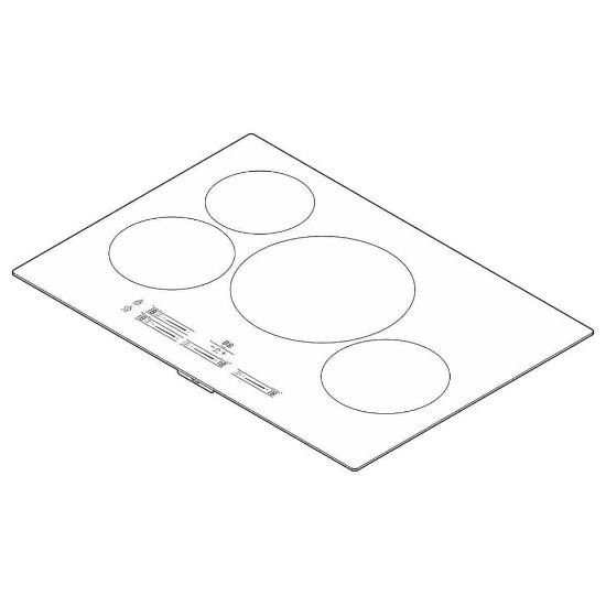 Picture of Electrolux 5304527896 Maintop,assembly,glass/steel