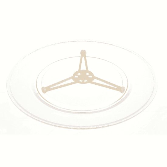 Picture of Electrolux 5304529482 Turntable Tray,glass W Roller