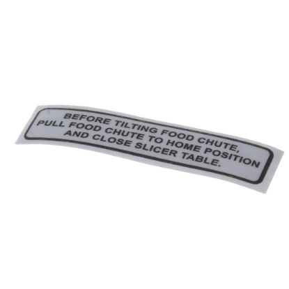 Picture of Globe 920196 Carriage Tilt Label