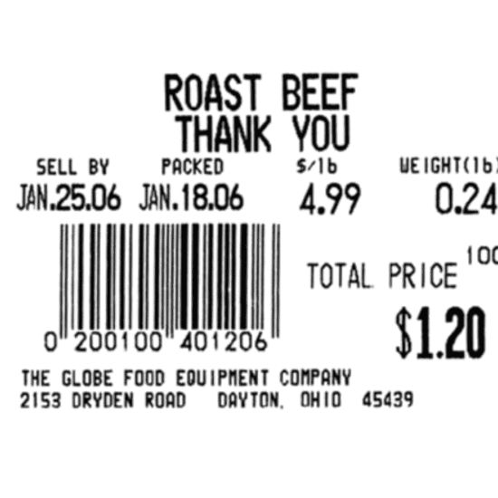 Picture of Globe E11 Gsp30a Printer Label (60X44mm