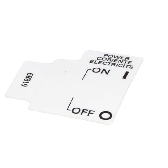 Picture of Grindmaster Cecilware 61889 Label Power On/off Pic