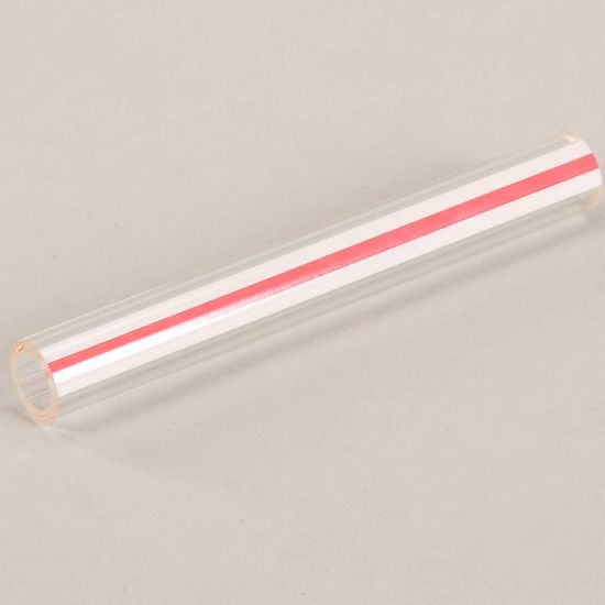 Picture of Groen Z008742 Tube Glass-red & White Stripe