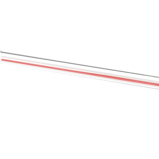 Picture of Groen Z009752 Tube Glass-red & White Stripe