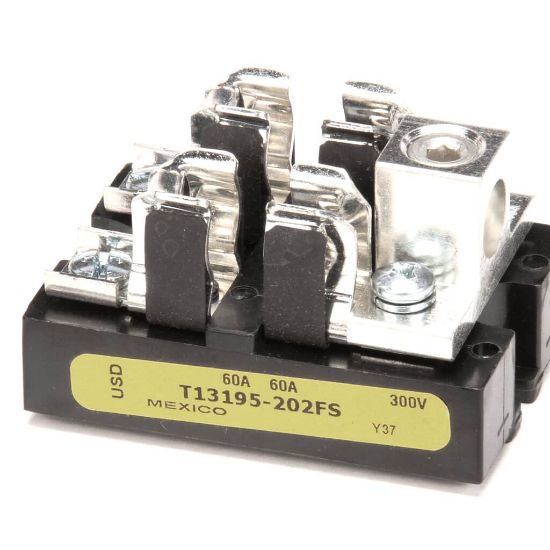 Picture of Hatco 02.41.001.00 Fuse Block 60A 300V 2P 2/0 Lug