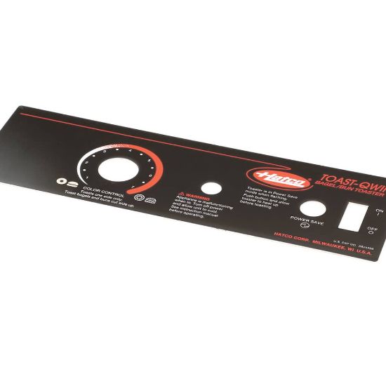 Picture of Hatco 07.01.289.00 Control Plate,tq Bagel,no Heat