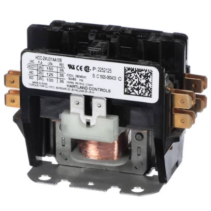 Picture of Heatcraft 2252125 Contactor Open 25/35 Amp 2 Pole 220V
