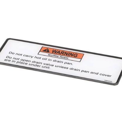 Picture of Henny Penny 168025 Label-drain Pan Warning