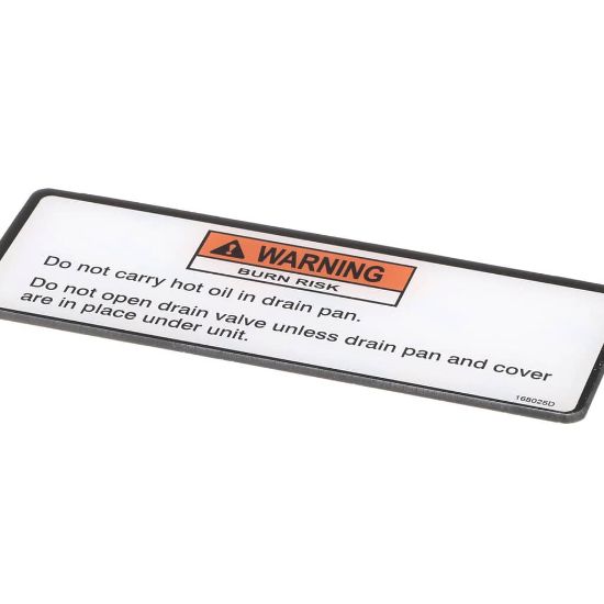Picture of Henny Penny 168025 Label-drain Pan Warning