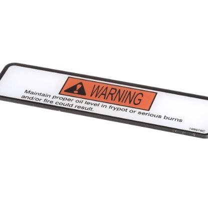 Picture of Henny Penny 168576 Label-danger Shortening-evol